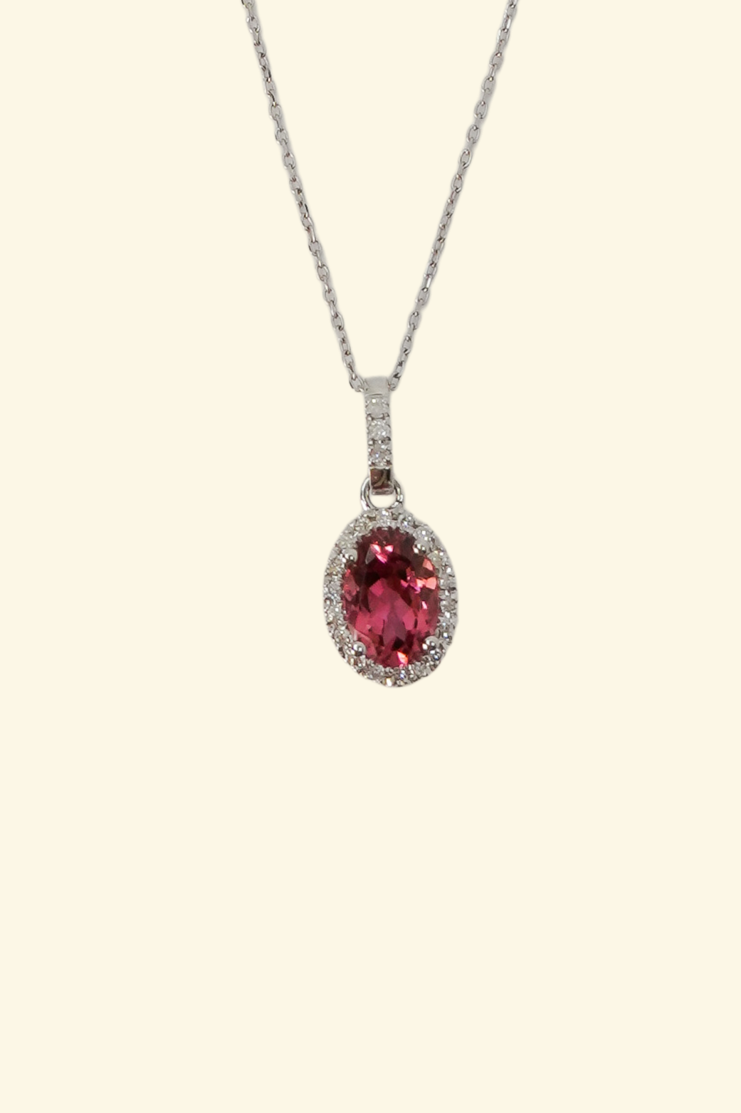 Central Pink Tourmaline Pendant