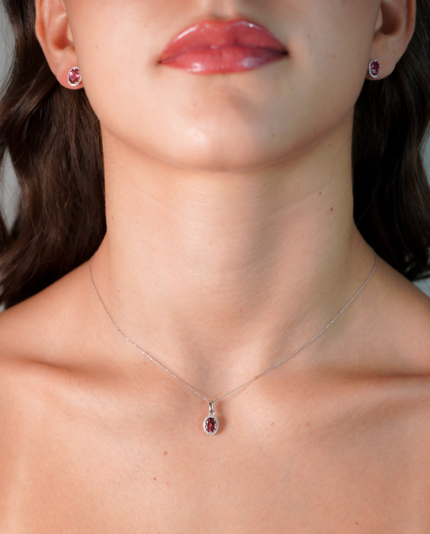 Central Pink Tourmaline Pendant