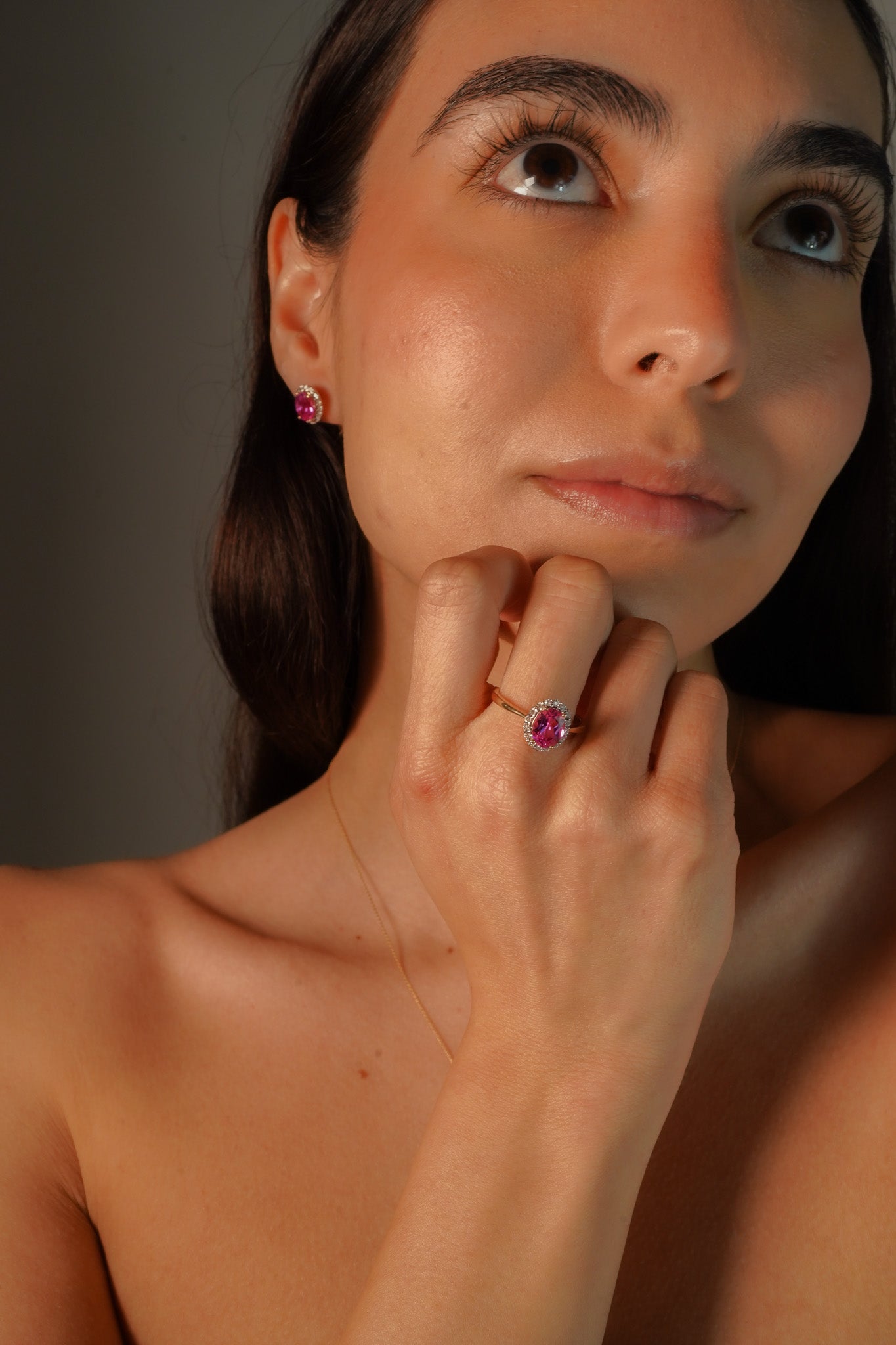 Lady´s Ring Pink Topaz