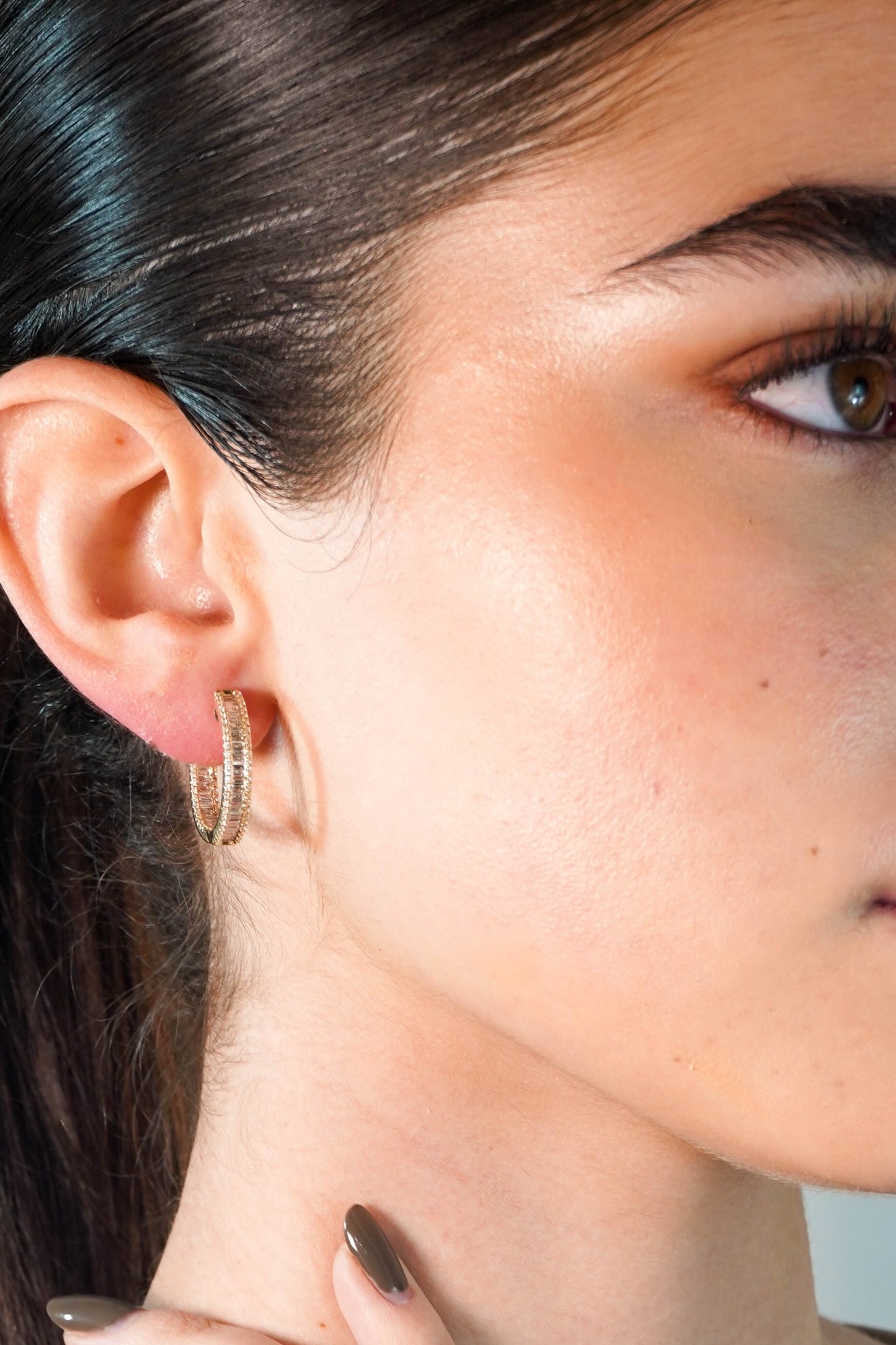 Large Bagguette Hoops