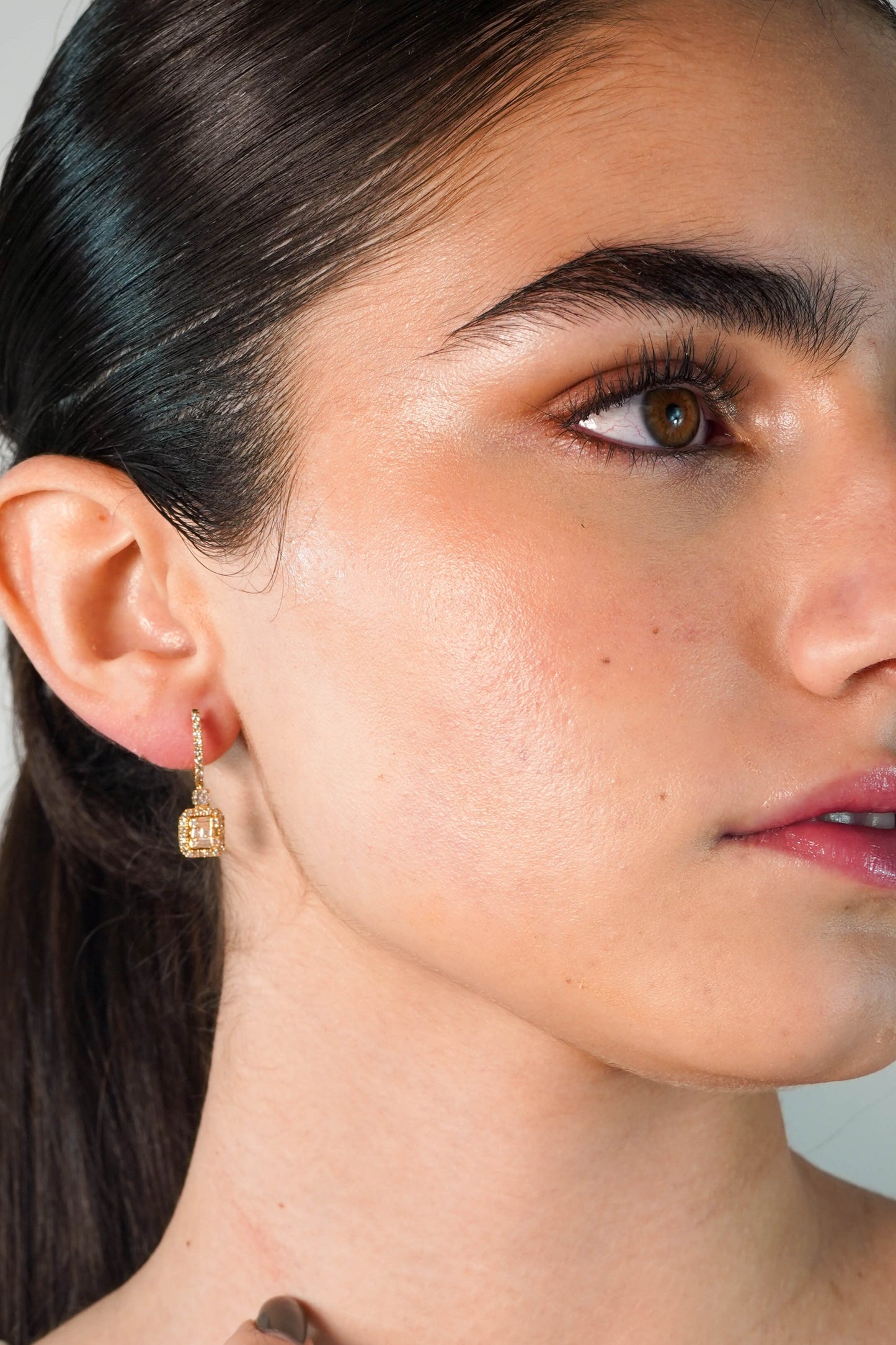 Drop Diamond Earrings