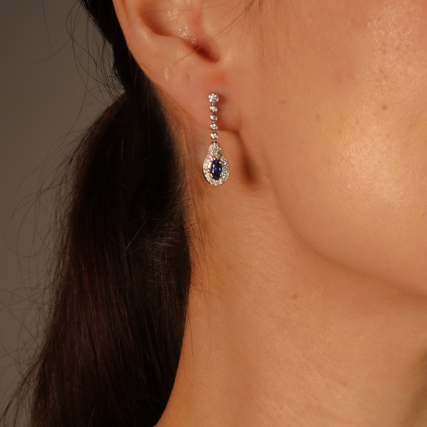 Blue Sapphire Dangle