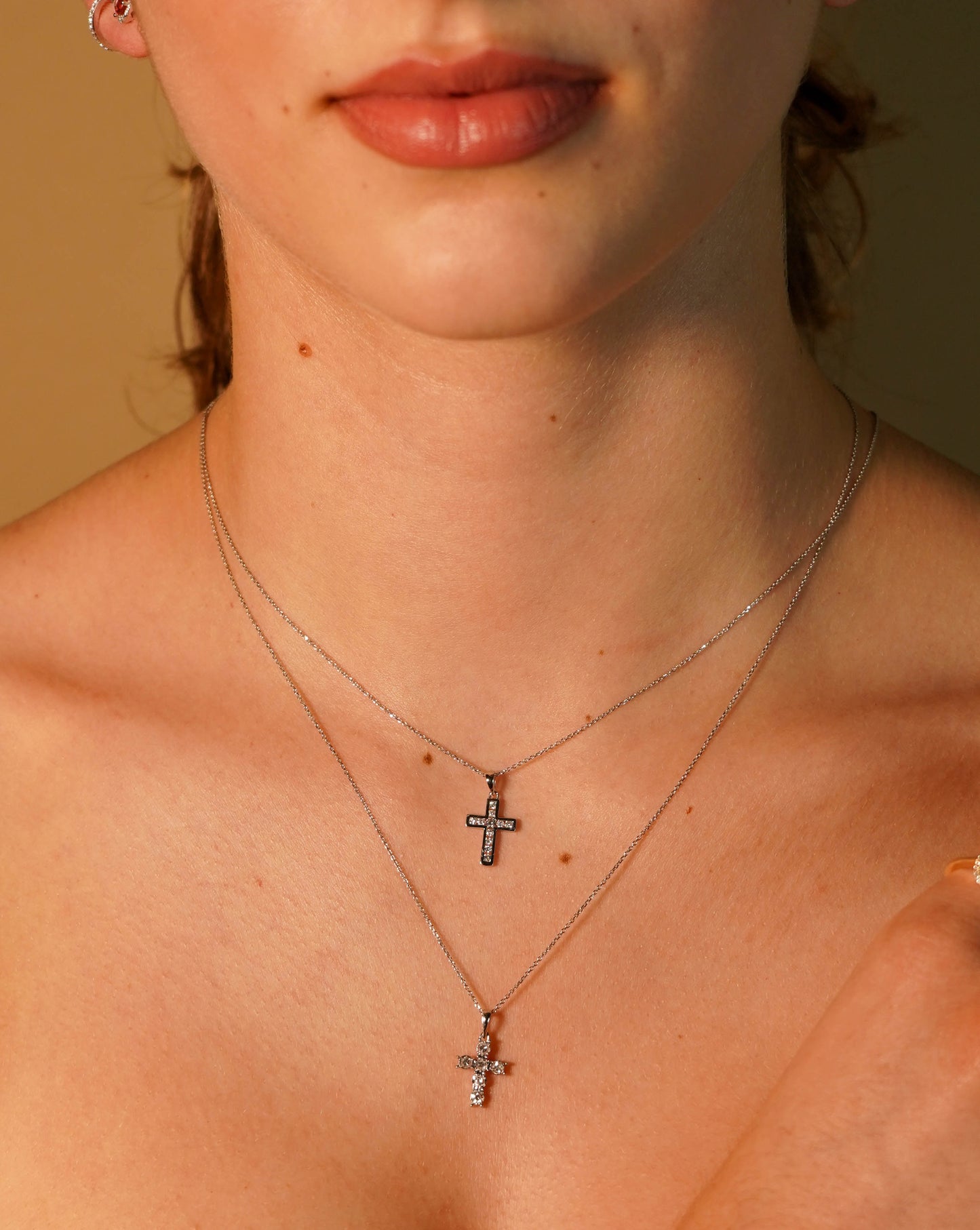 Diamond Cross Pendent