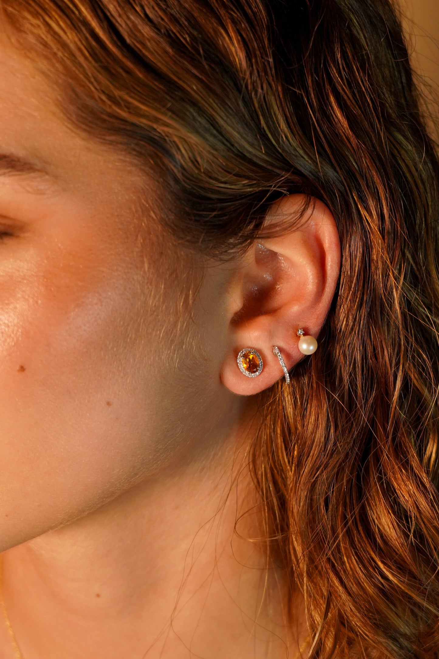Citrine Stud
