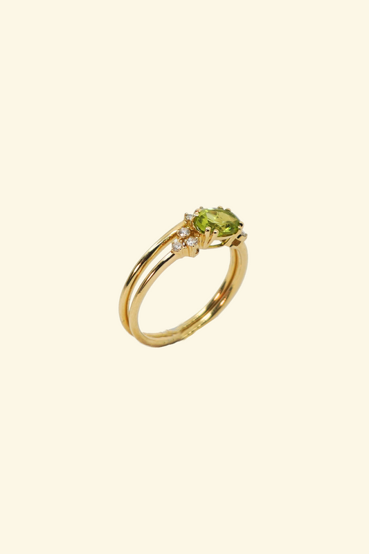 Oval Cut Green Peridot Set