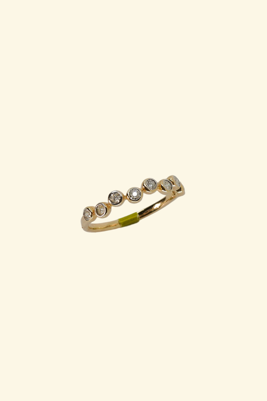 Gold Diamond Ring of Circles
