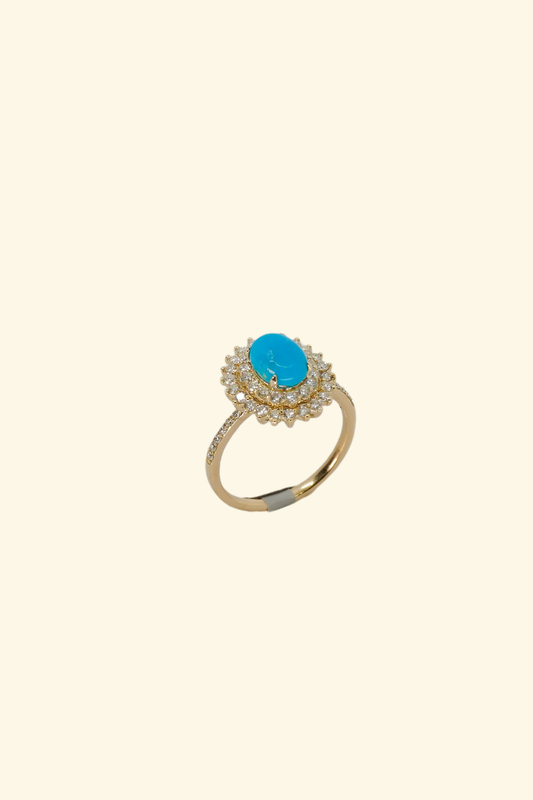 Double Row Turquoise Ring