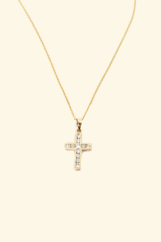 Diamond Cross Pendent