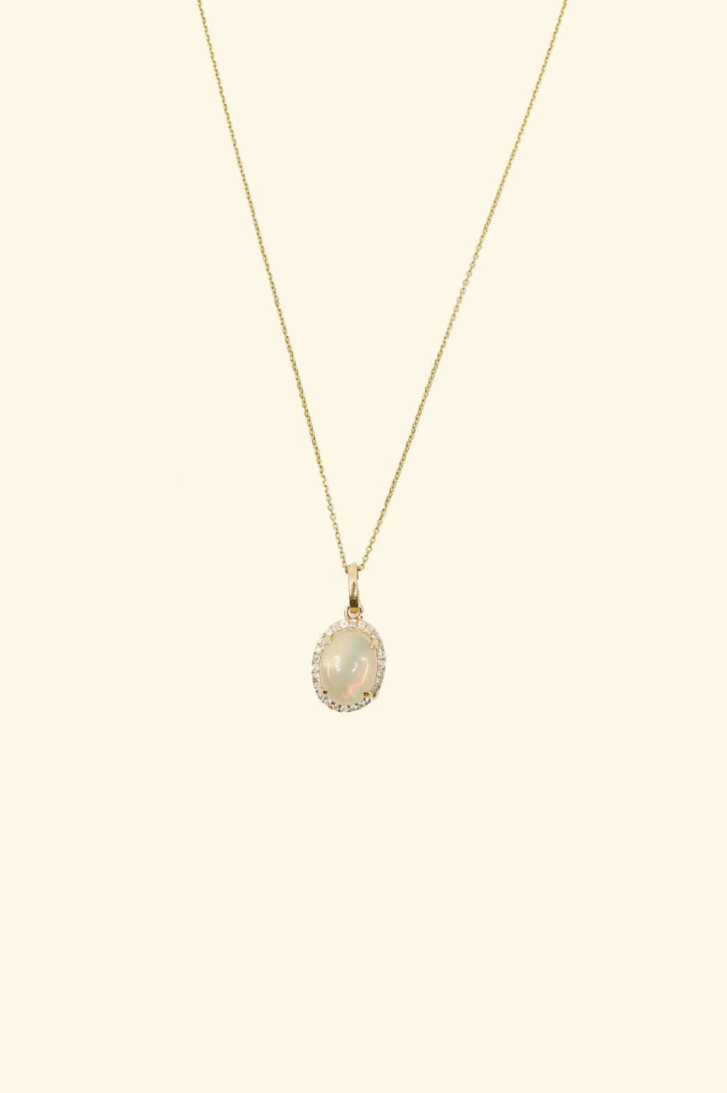 Oval Cut Opal Pendant