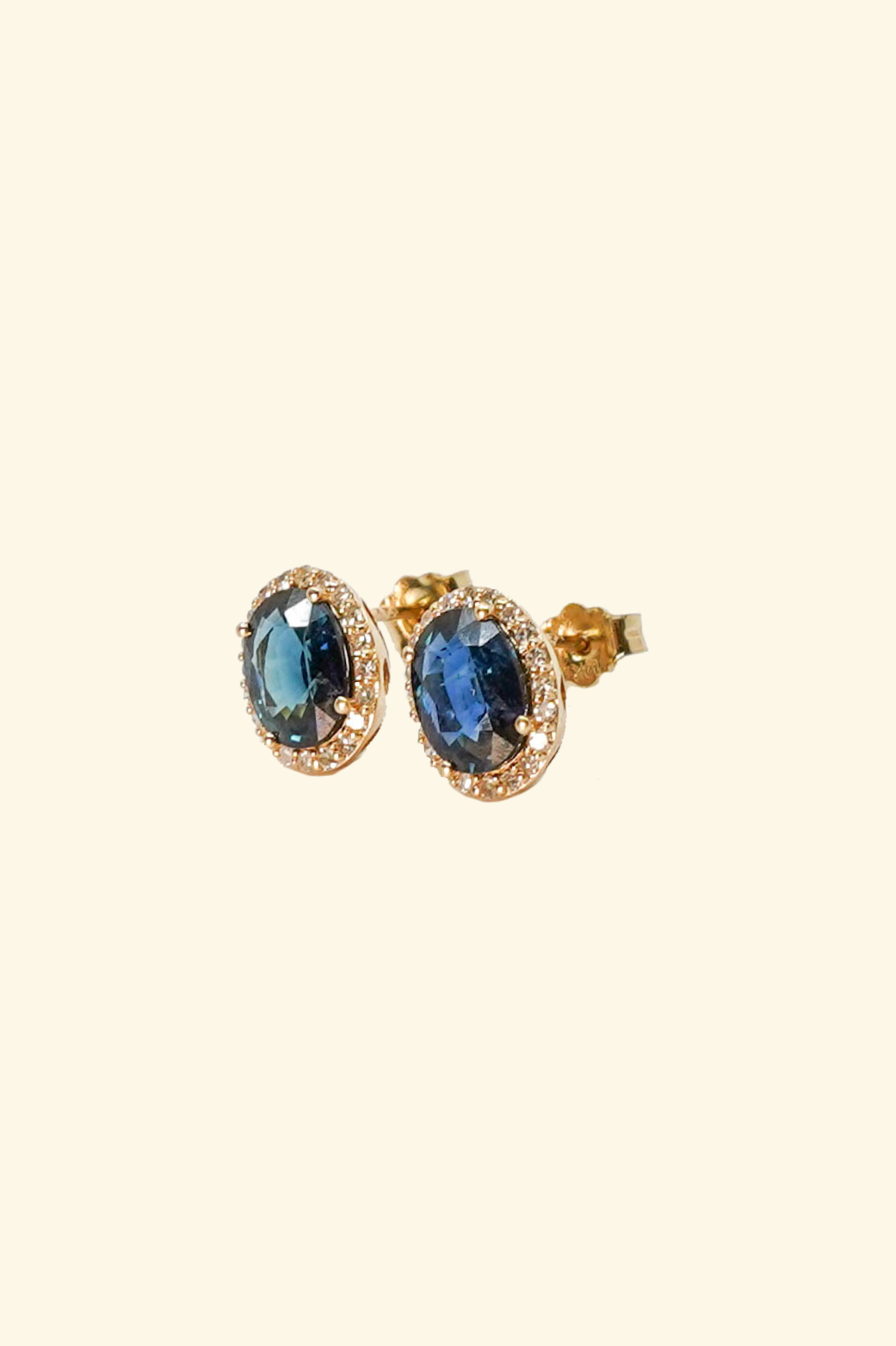 Oval Cut Sapphire Stud Earrings