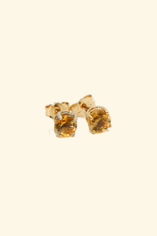 Citrine Stud Earring