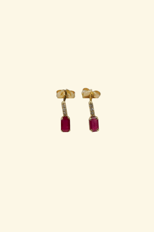 Mini Ruby Dangle