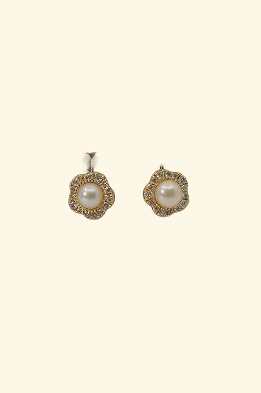 Flower Pearl Earring