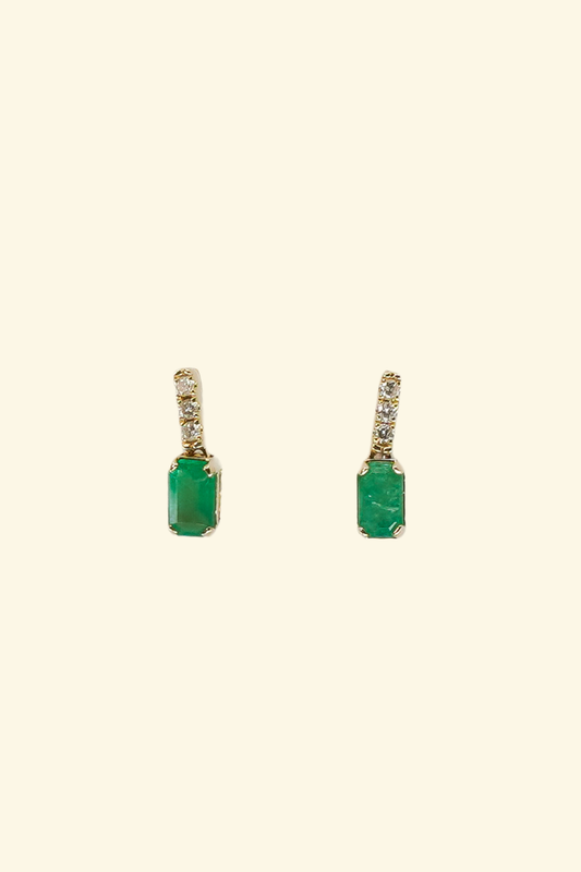 Mini Emerald Dangles