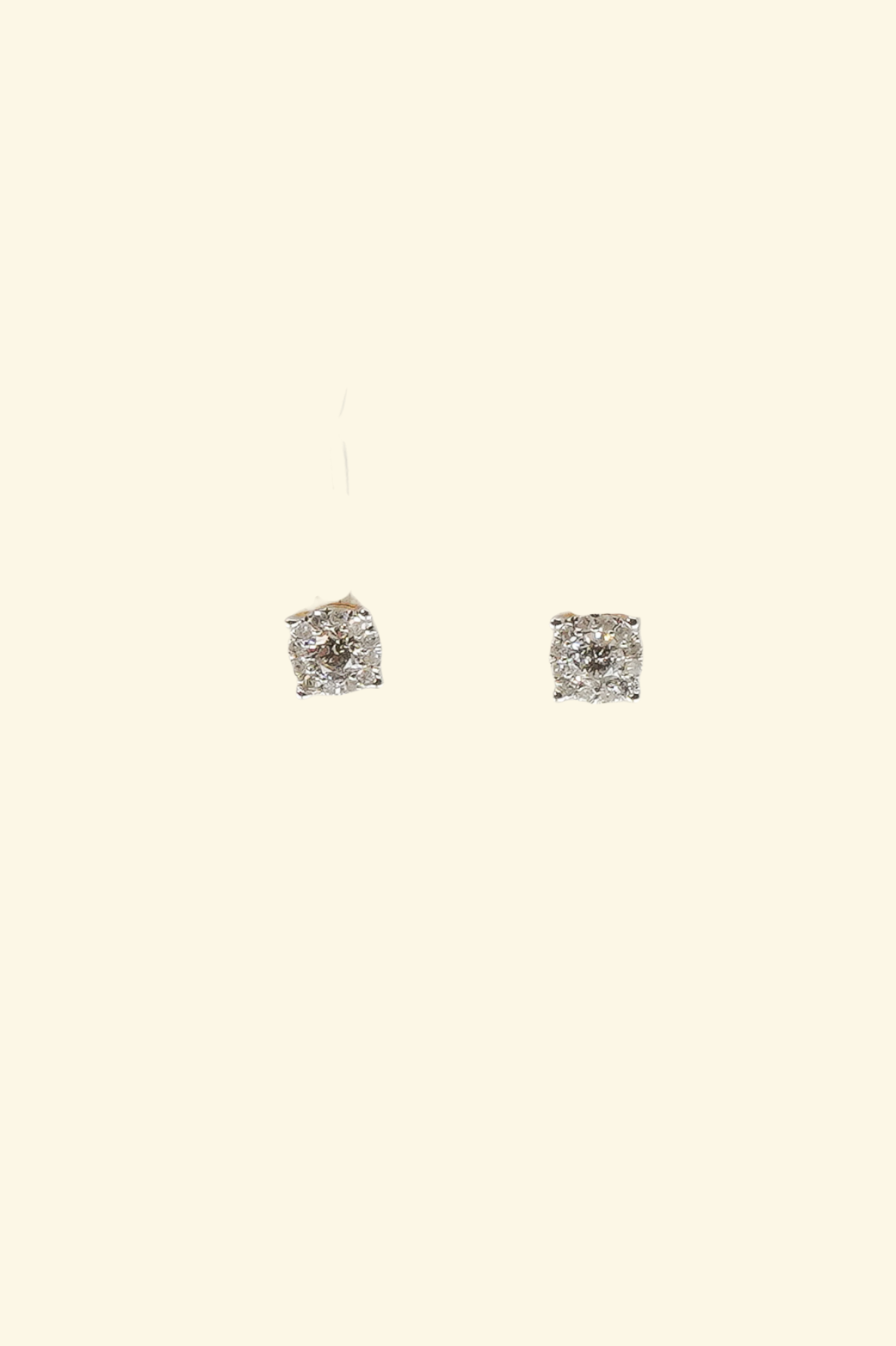 Gold Four Points Diamond Studs