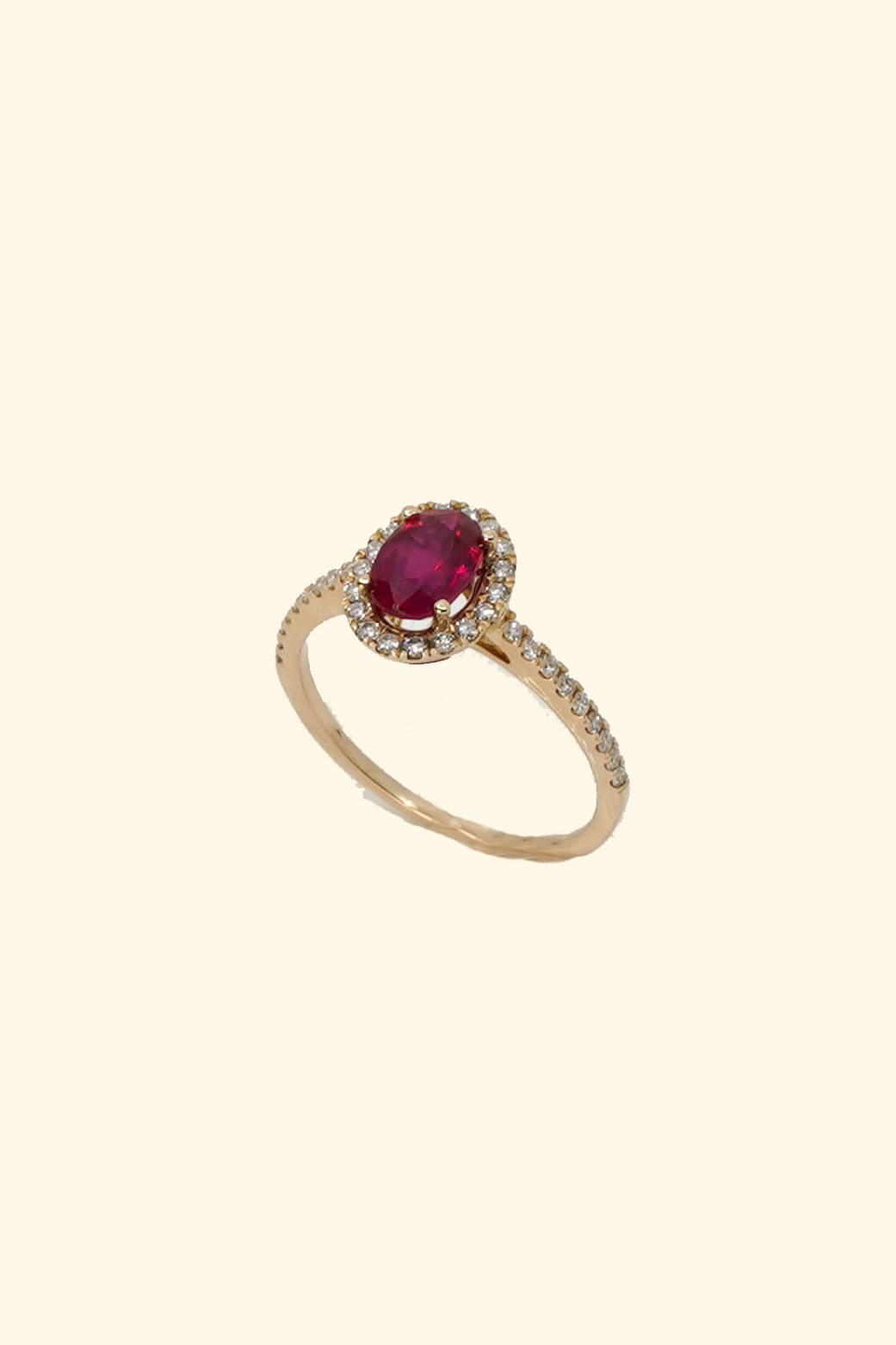 Oval Cut Ruby Ring