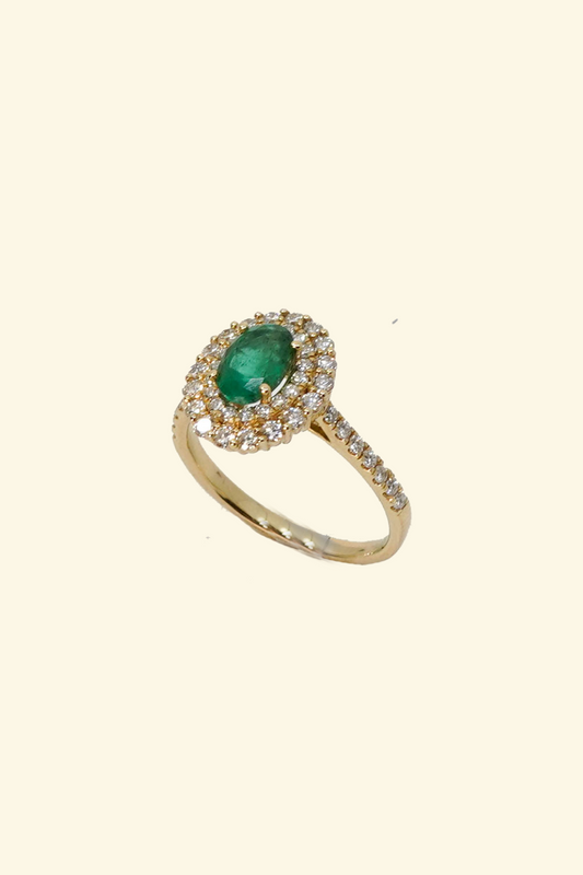 Oval Cut Emerald Ring