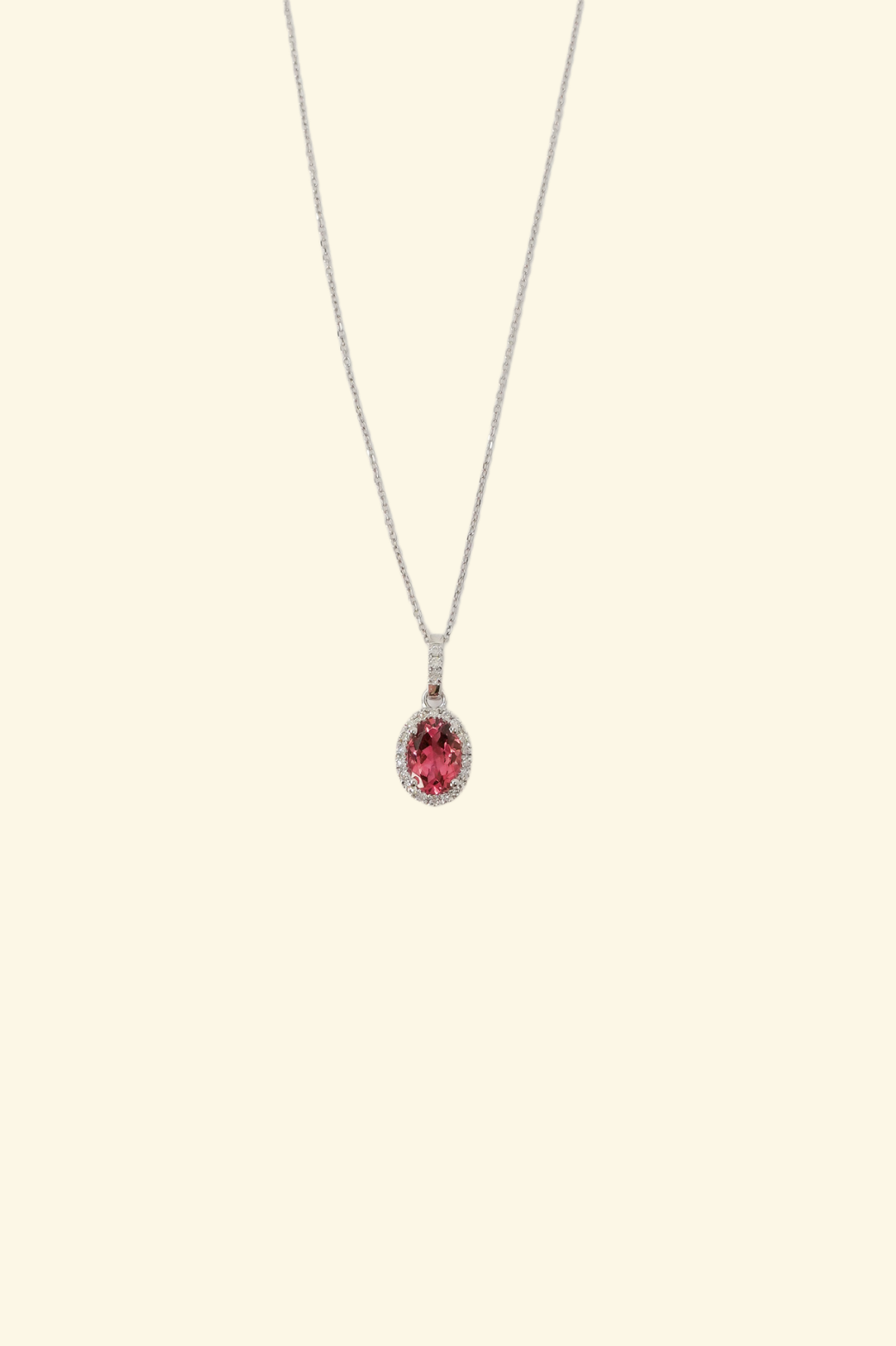 Central Pink Tourmaline Pendant