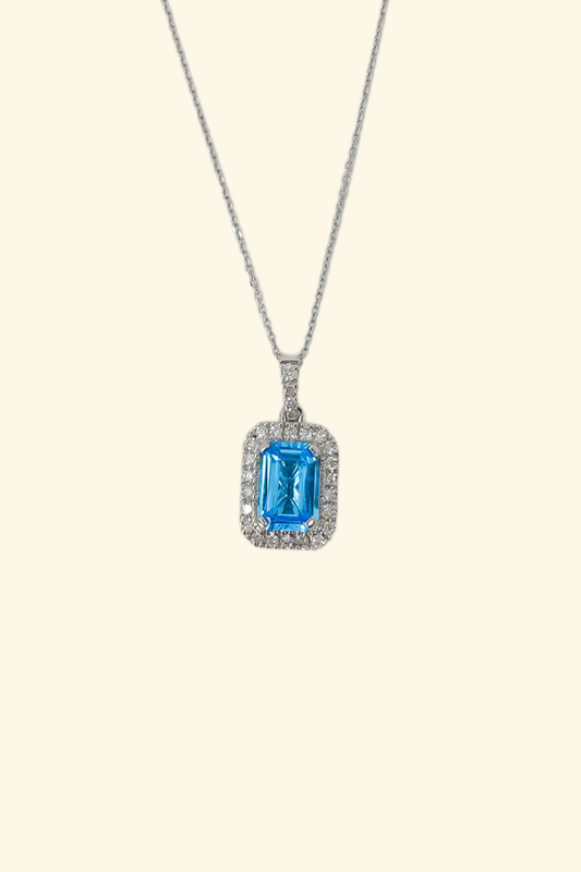 Blue Topaz Pendant
