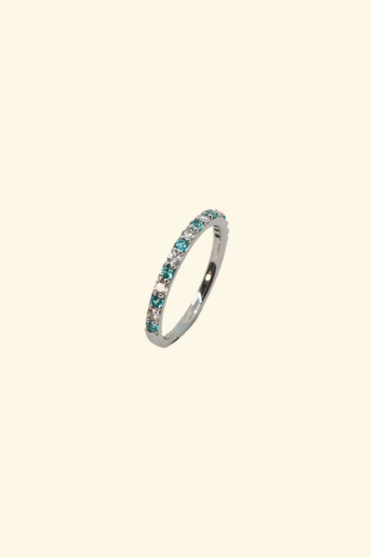 Half-Way Diamond & Tourmaline Ring