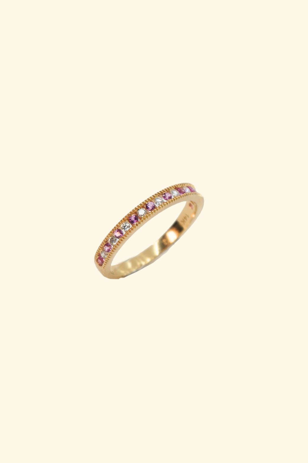 Pink Sapphire Band