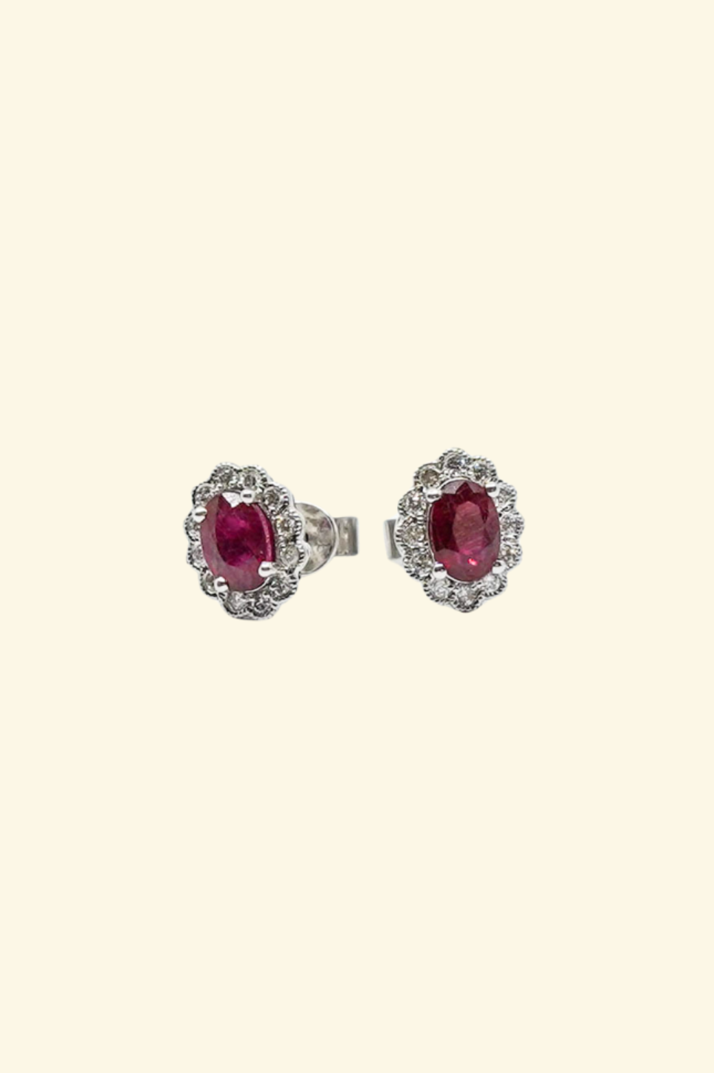 Flower Ruby Earring