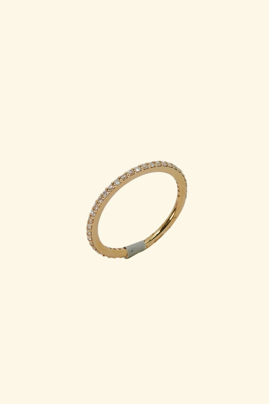 Gold Bump Diamond Lady´s Band - L