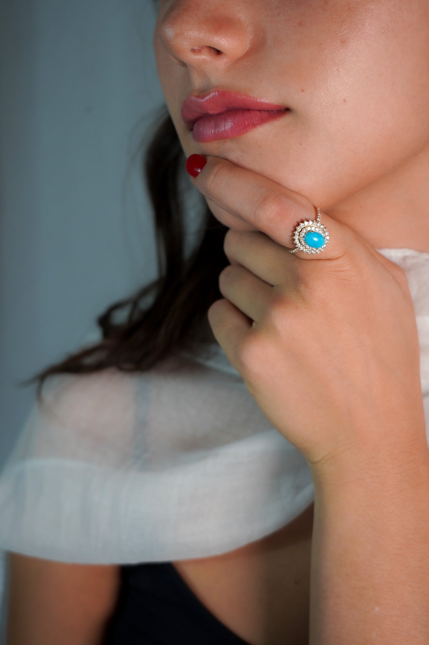 Double Row Turquoise Ring