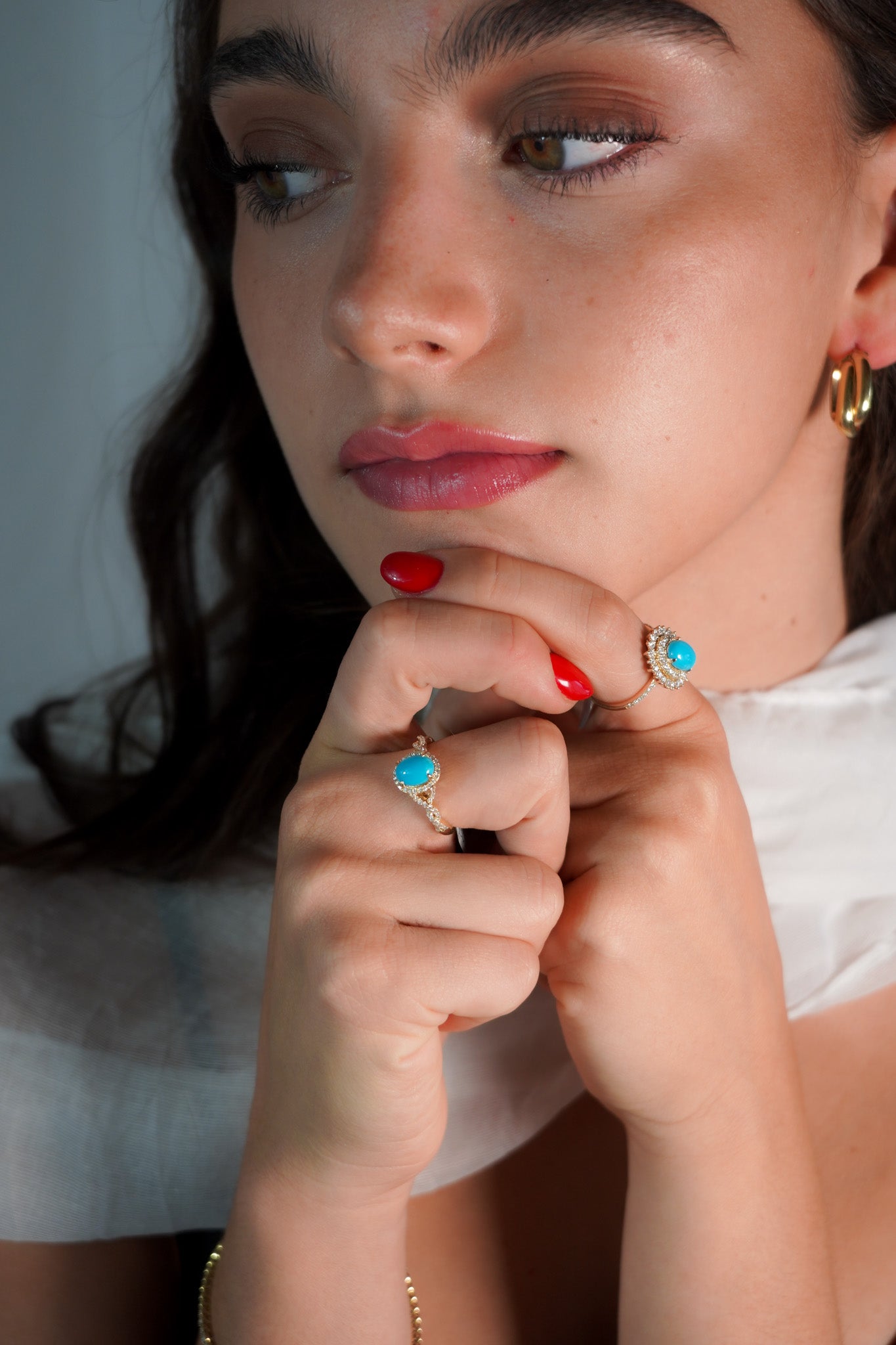 Single Crown Turquoise Ring