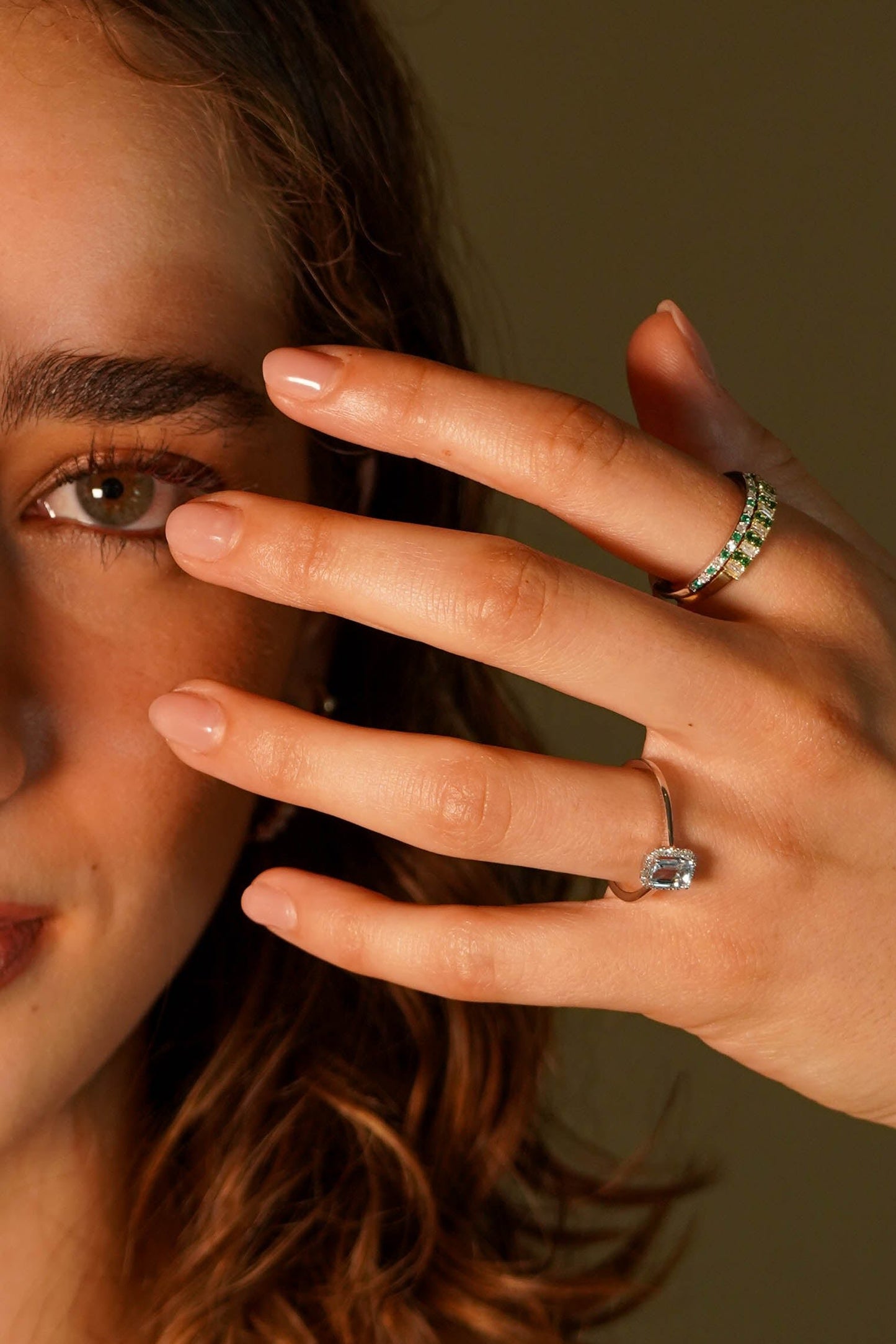 Half-Way Diamond & Tourmaline Ring