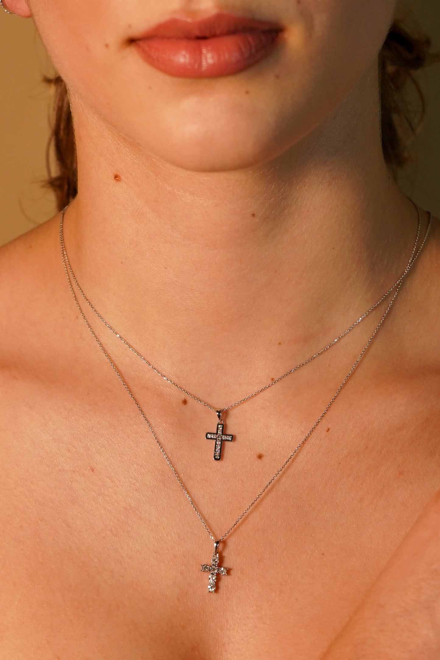 Diamond Cross Pendent