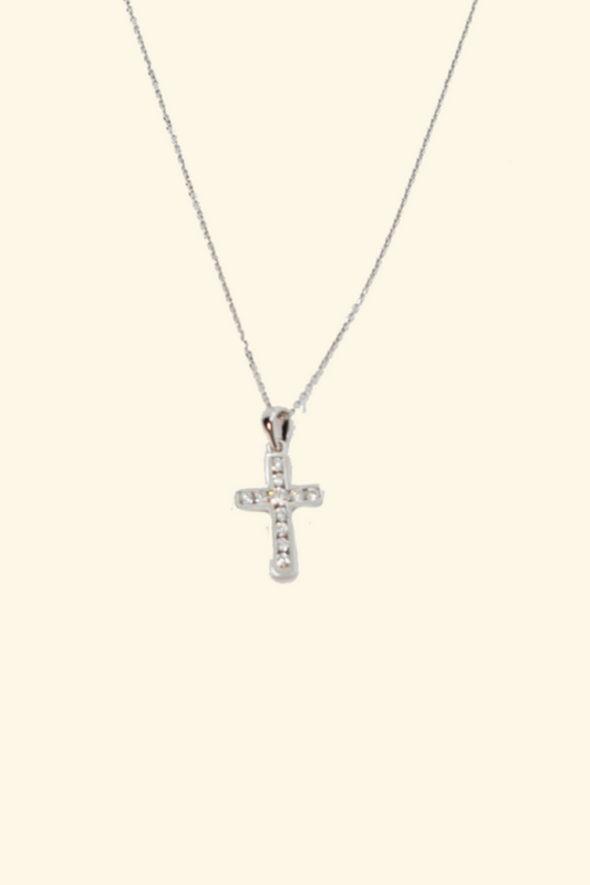 Diamond Cross Pendent